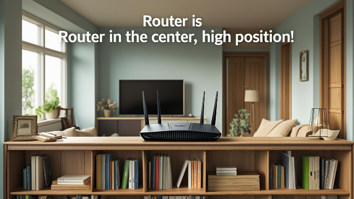와이파이 공유기 최적 위치 예시 사진