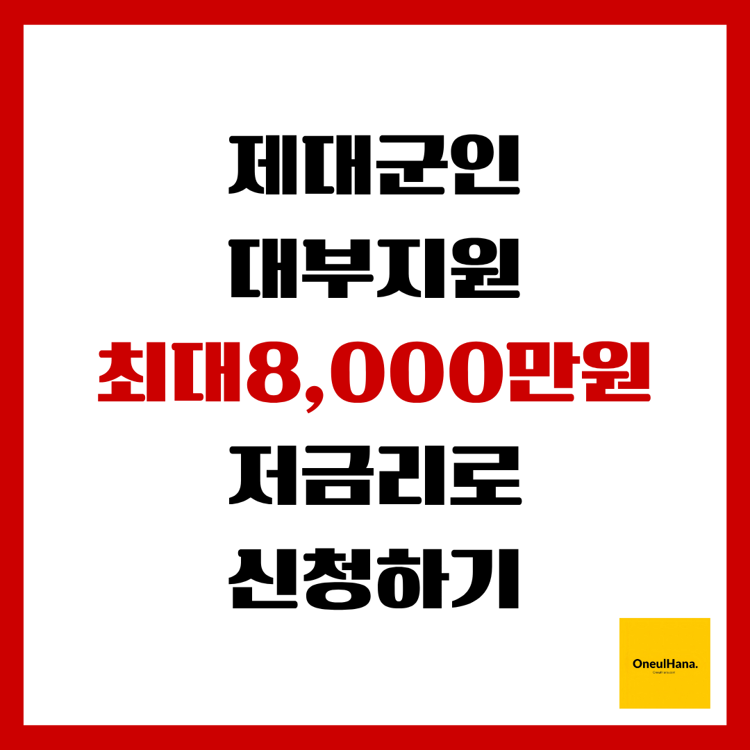 제대군인대부지원신청방법
