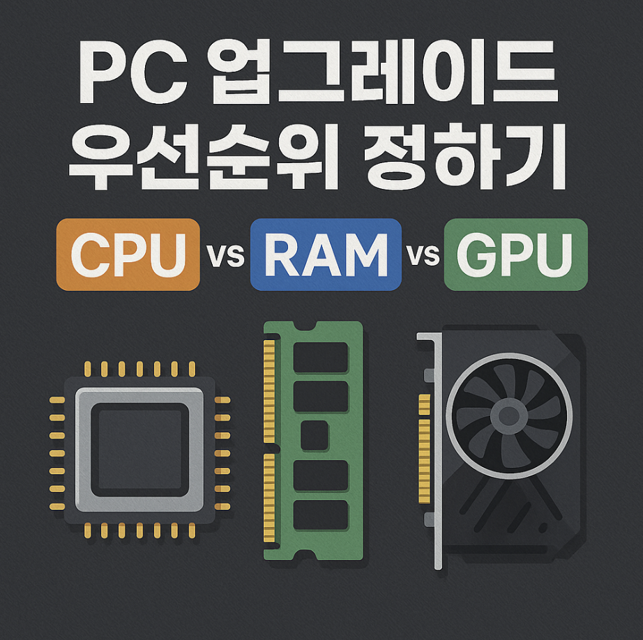 PC 업그레이드 우선순위 정하기 (CPU vs RAM vs GPU)