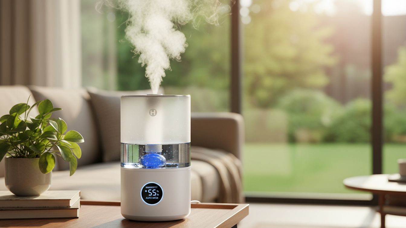 실내 습도 조절을 위한 가습기 사진