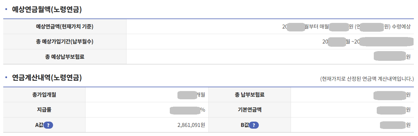 노령연금 수급자격 금액 수령나이