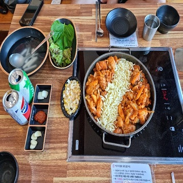 비와별닭갈비-음식