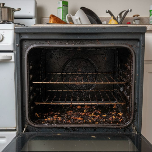 오븐 내부 찌든 때, 힘들이지 않고 효과적으로 제거하는 팁