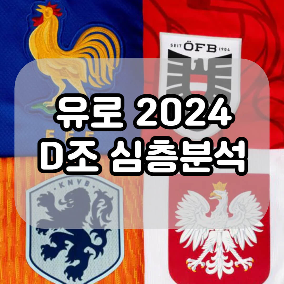 유로 2024 D조 심층분석