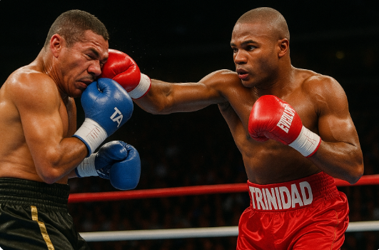 Felix Trinidad의 경기 장면
