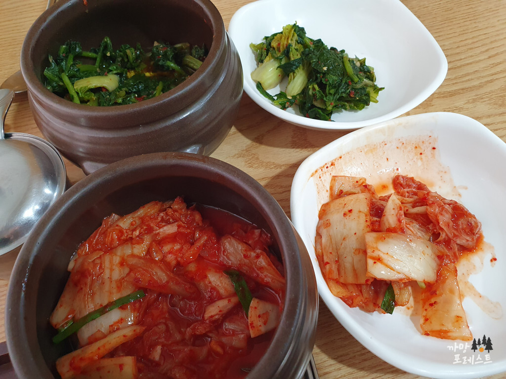 정선 수제비가 밑반찬