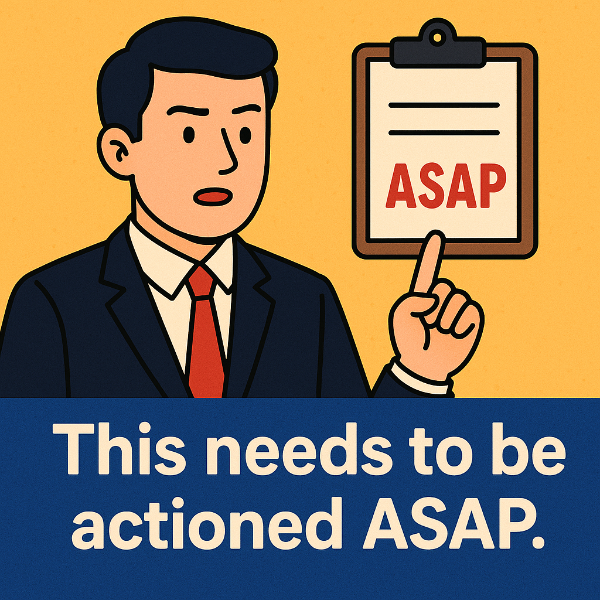 “이건 바로 실행해야 해요.”