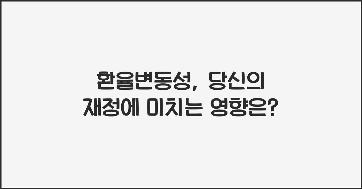환율변동성