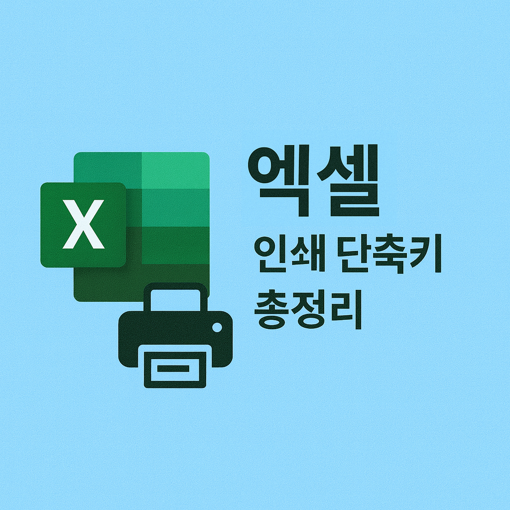 엑셀 인쇄 단축키 총정리｜실무자가 꼭 알아야 할 출력 팁