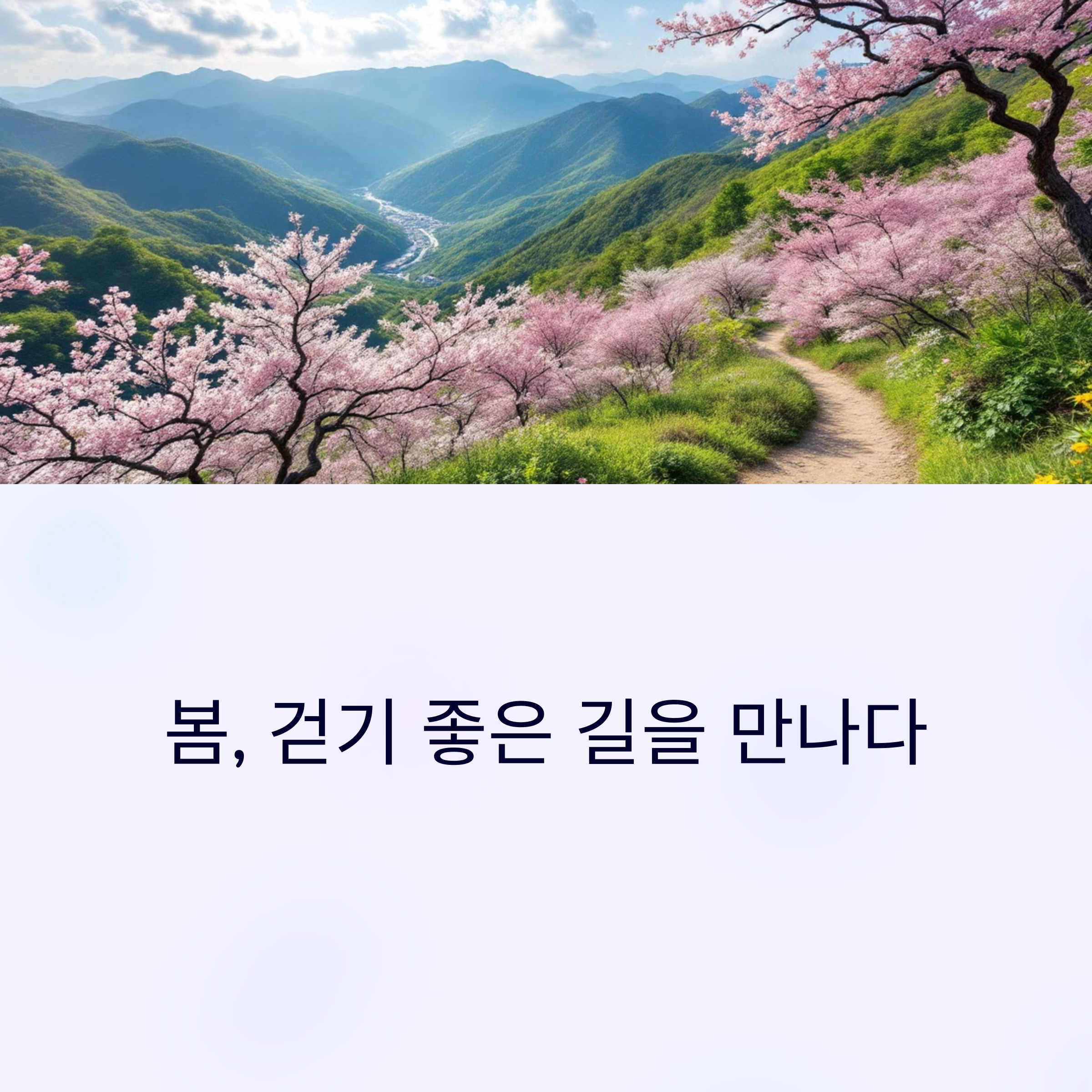 봄바람 맞으며 걷기 좋은 트레킹 코스 추천
