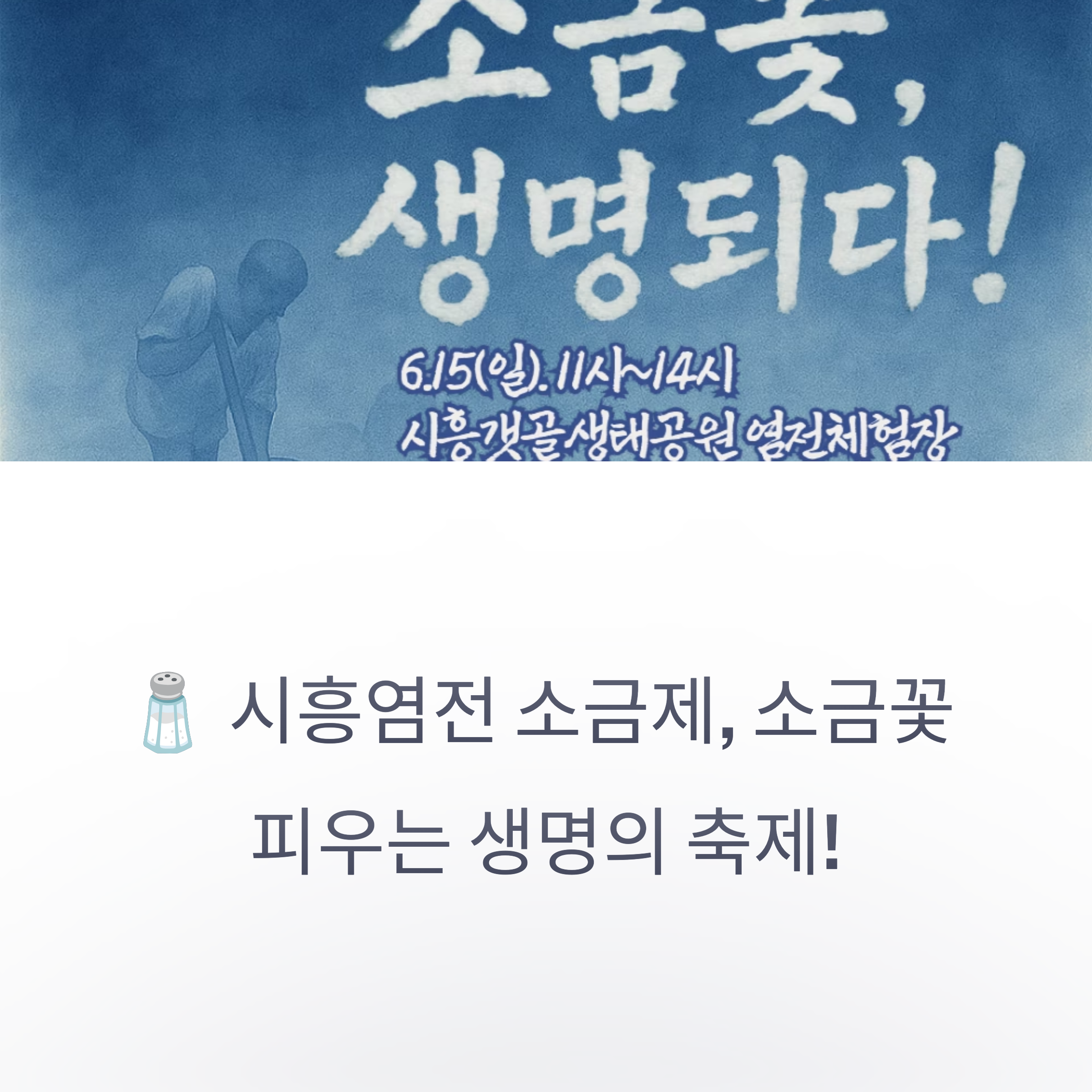 시흥갯골생태공원, 시흥염전 소금제