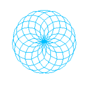 원 그리기 프로그램 실행결과 그래픽