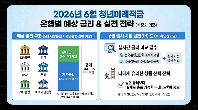 2026년 청년미래적금 가입 조건 [5천만원 만들기] 청년도약계좌 갈아타기 및 신청법
