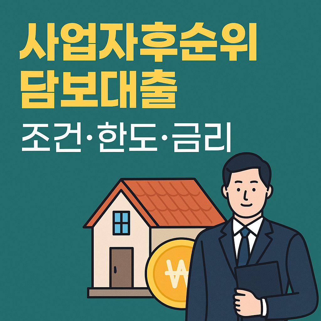 사업자후순위담보대출