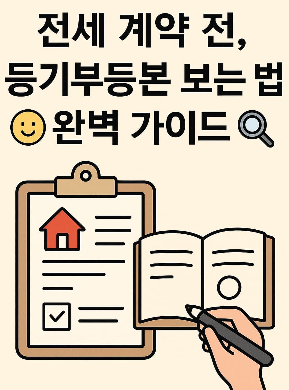 🏡📋 전세 계약 전, 등기부등본 보는 법 완벽 가이드 🕵️‍♀️