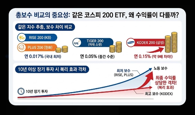 코스피 200 ETF 필수 체크 5가지 [2026년 기준] 브랜드 비교&middot;보수&middot;유동성 확인법