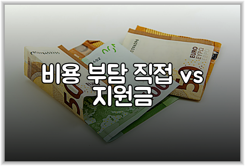 비용 부담 직접 vs 지원금