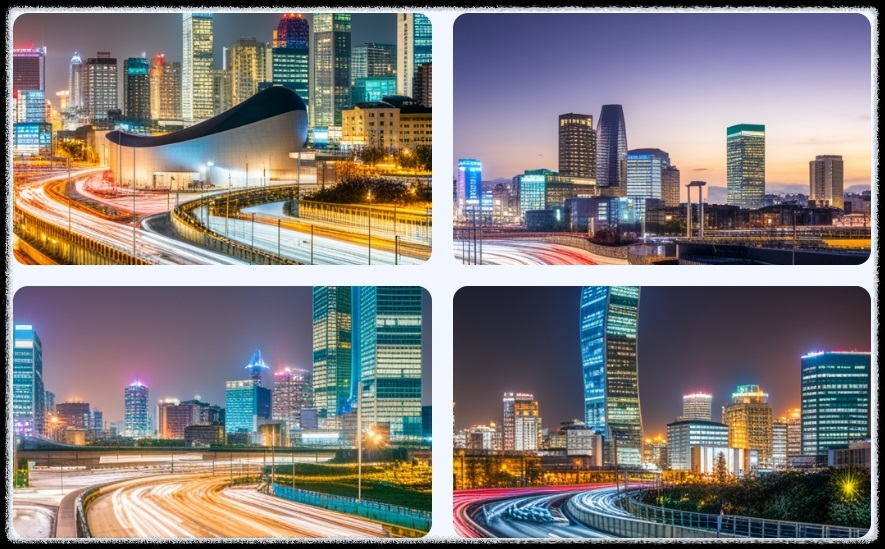 뤼튼이 그린 동대문 야경