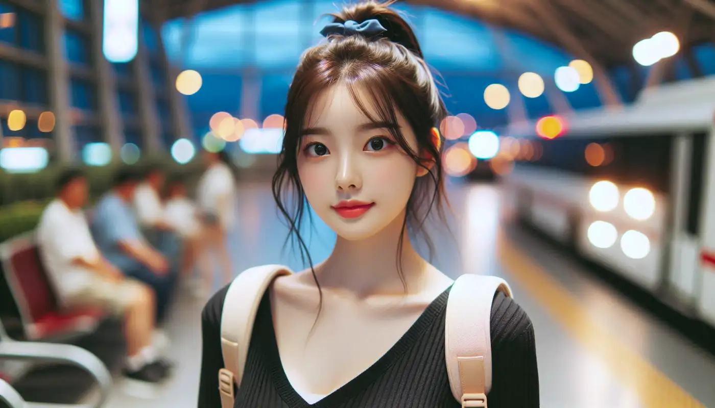 신한카드-쏠-트래블-체크카드로-여행하는-여성의-모습