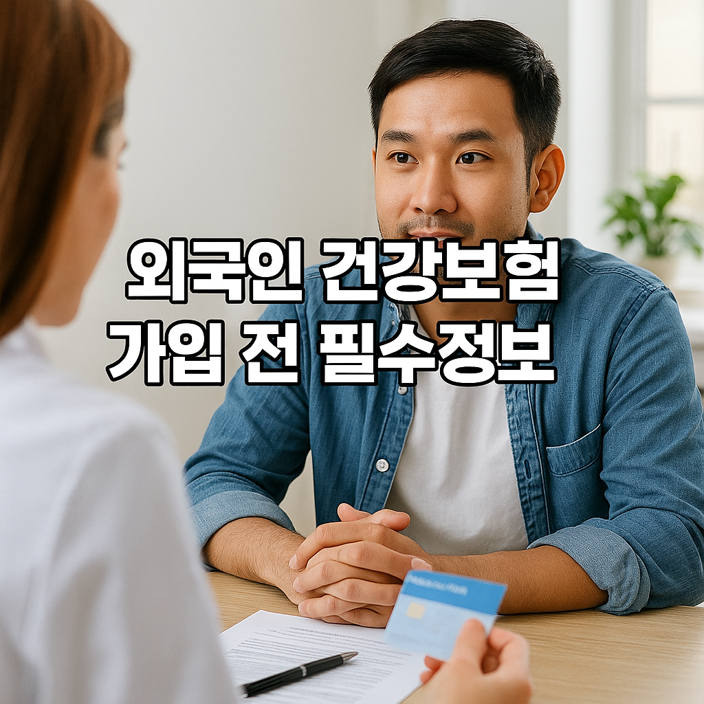 외국인 건강보험 가입 전 필수정보