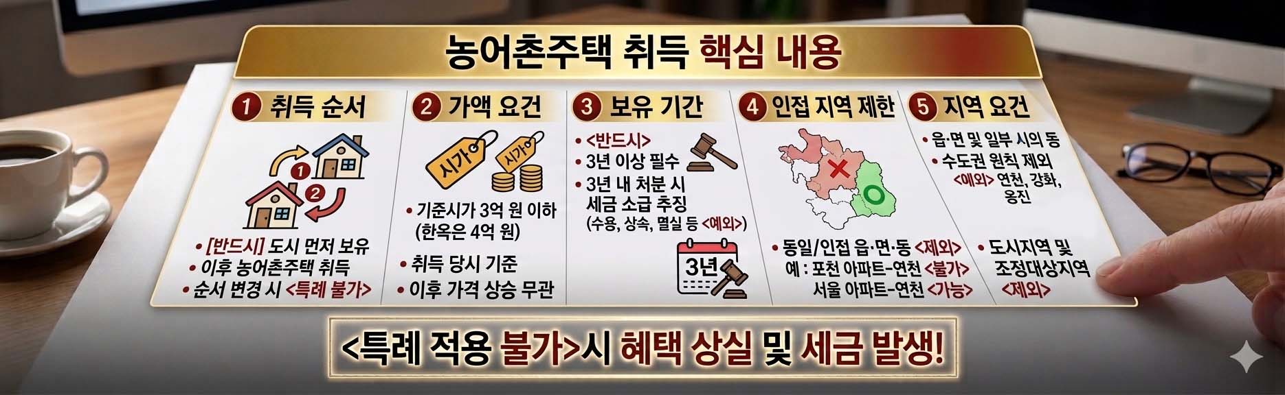 농어촌주택 취득 핵심 내용
