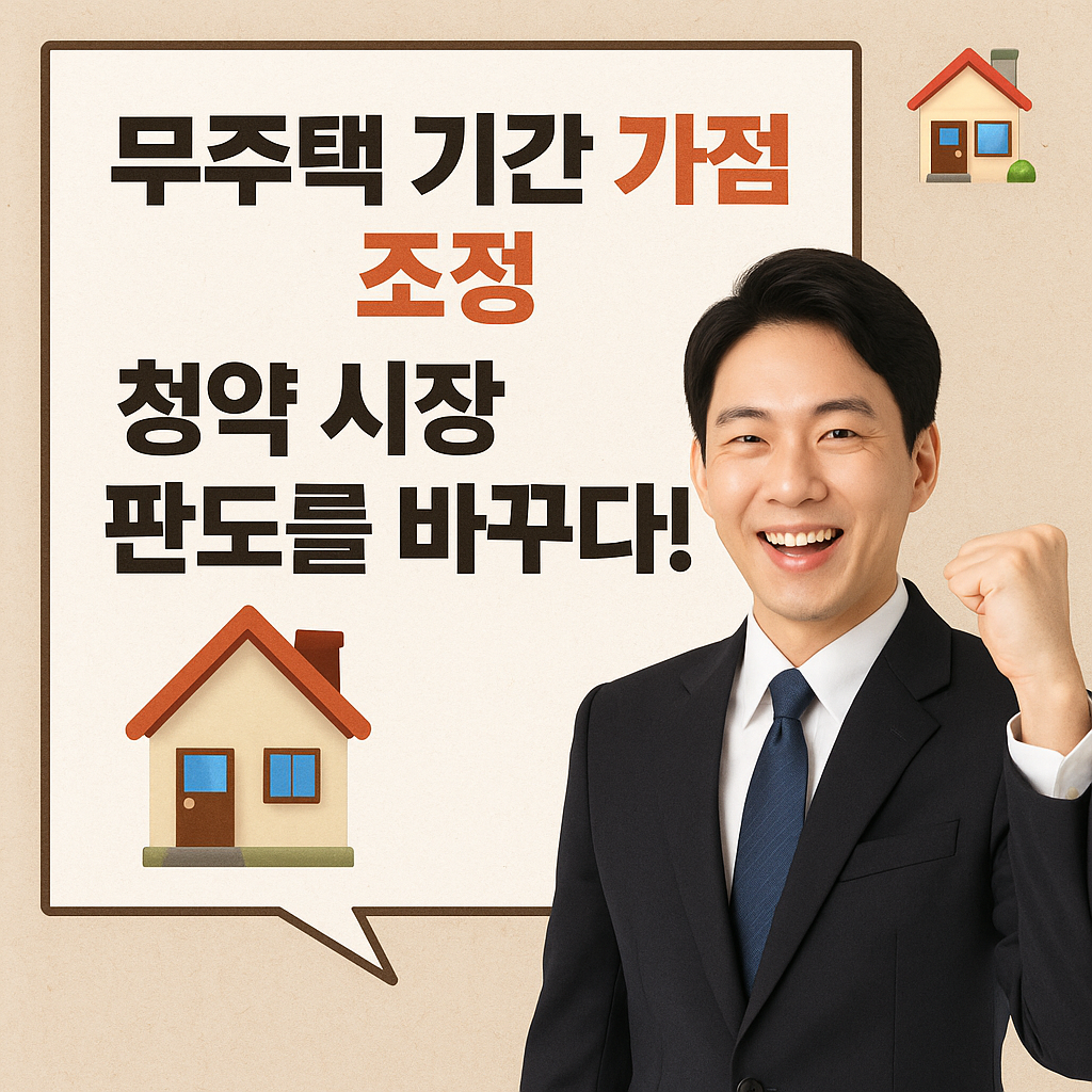 무주택 기간 가점 조정, 청약 시장 판도를 바꾸다! 🏠