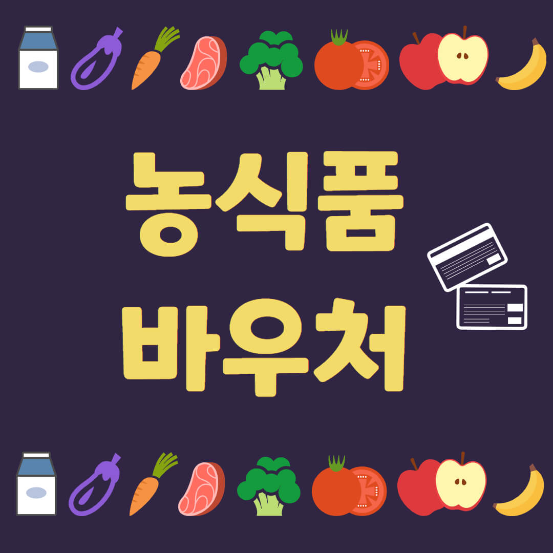 농식품바우처 신청 자격 대상 금액 지역 신청방법