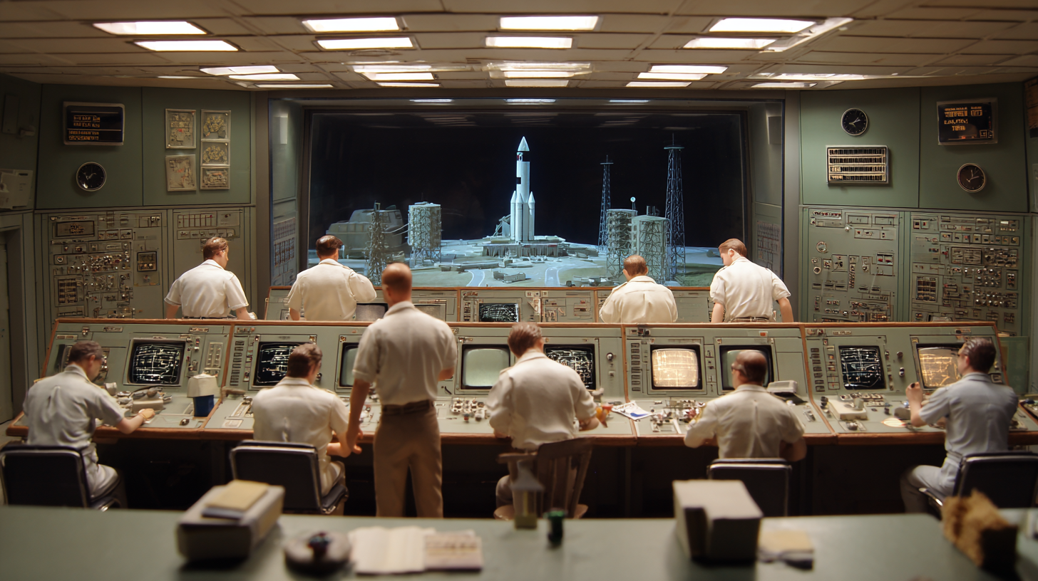 미니어처풍으로 재해석한 히든 피겨스 장면 by pearl's review