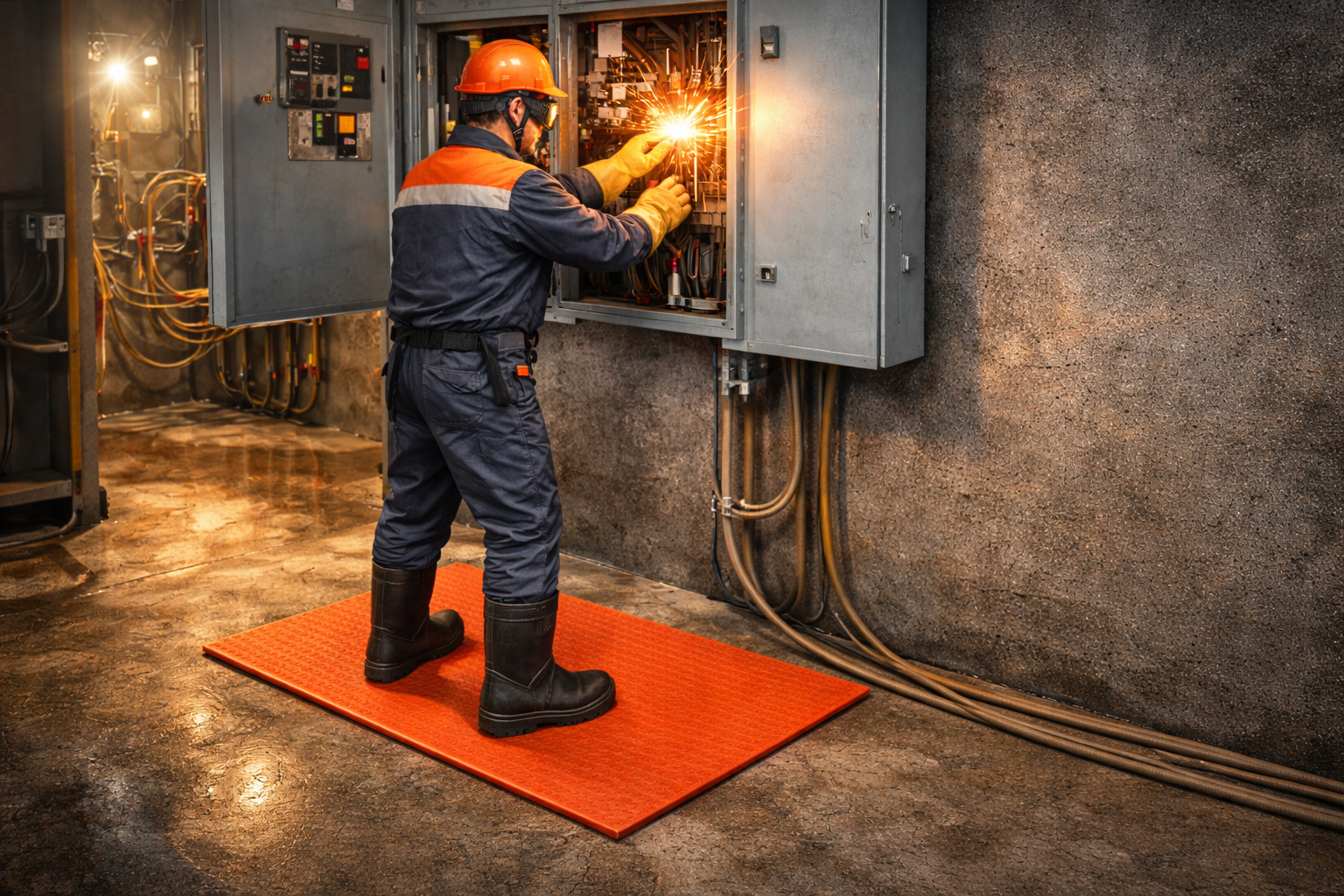 절연대는 작업자의 신체와 대지를 전기적으로 분리하는 역할