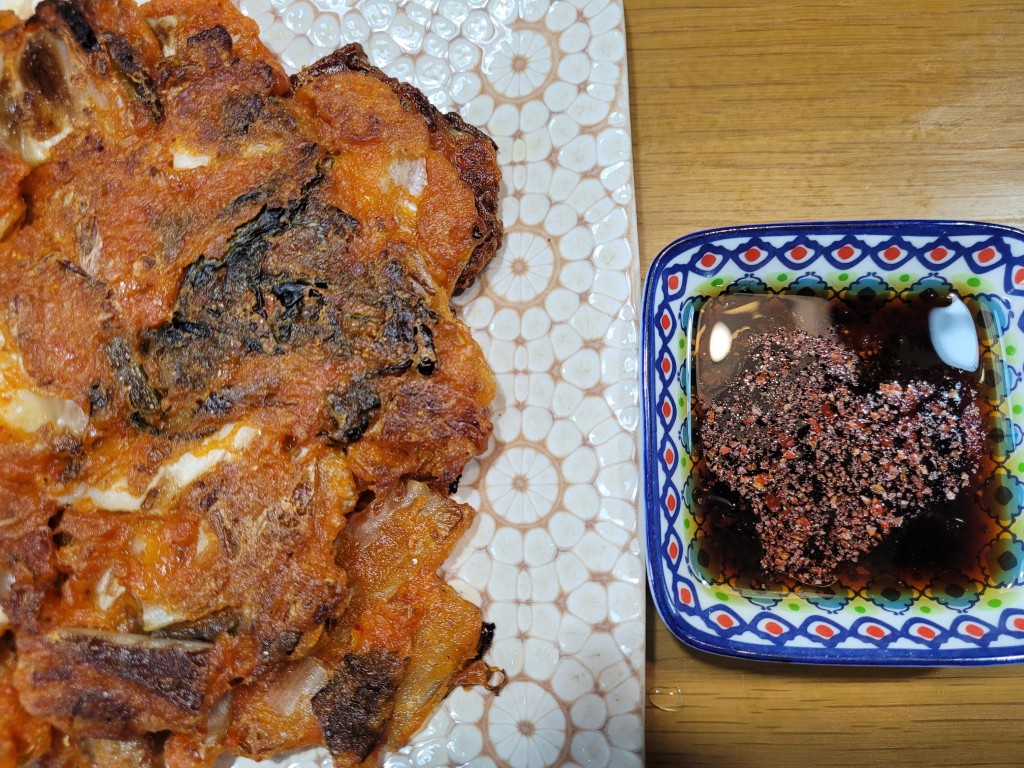 김치전과 함께 먹는 간장소스