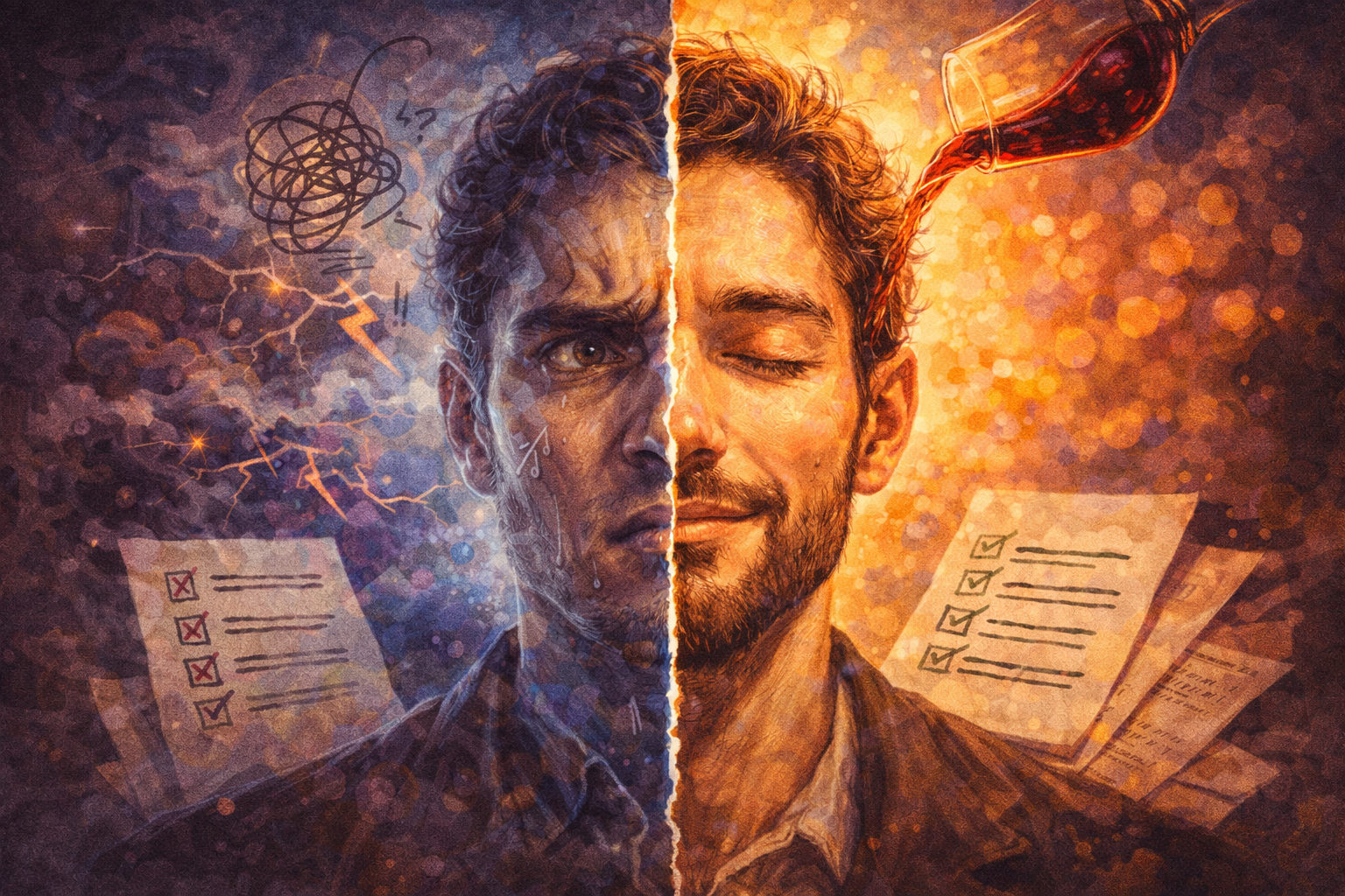 술이 불안과 완벽주의를 낮추는 방식과 숨은 위험 이미지