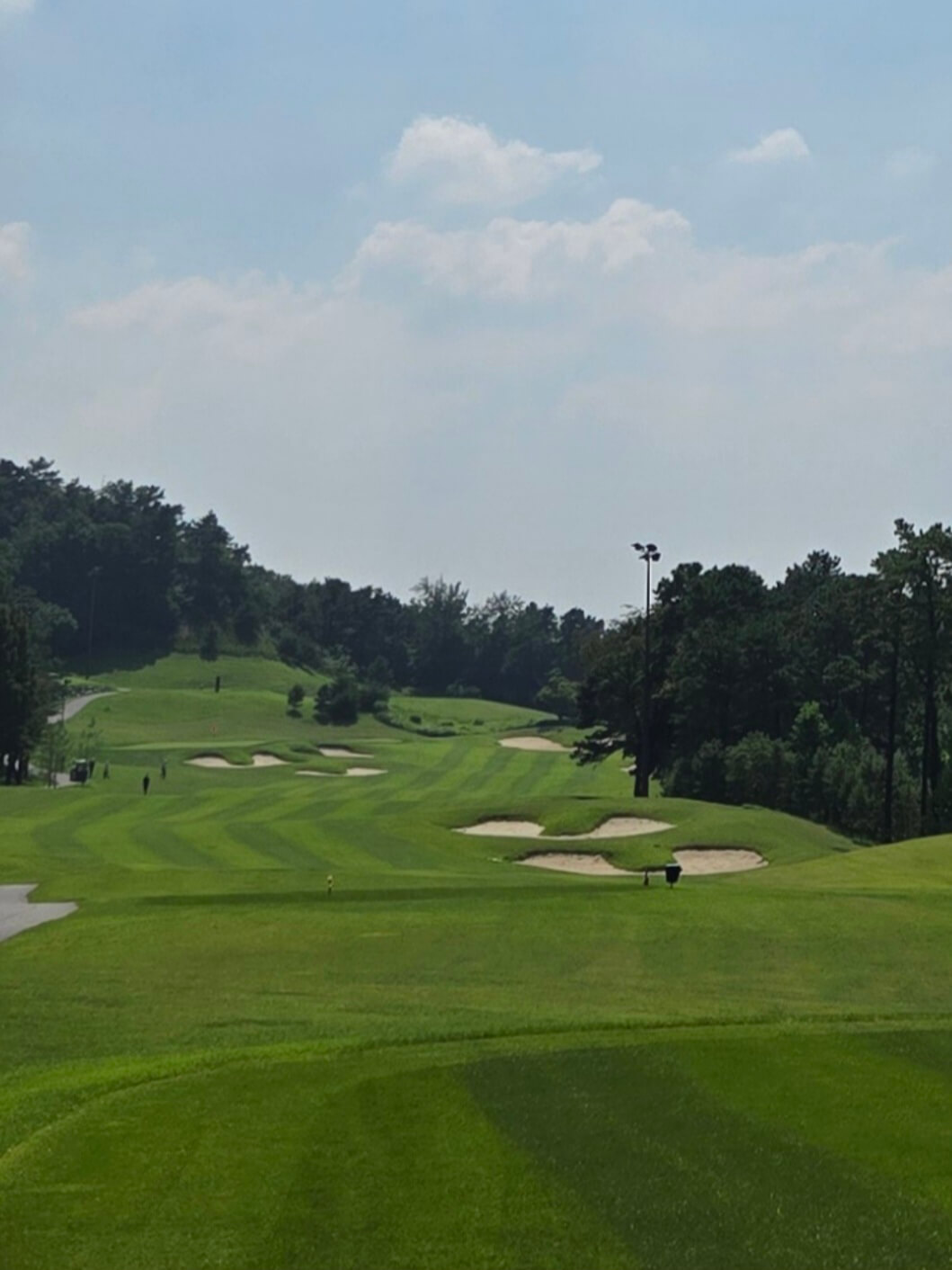 레이크우드CC 벙커가보이는 페어웨이