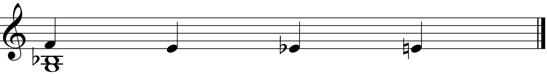 Line Cliche 4. 3음 변화