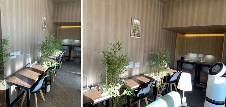 안쪽의 독서실 같은 자리