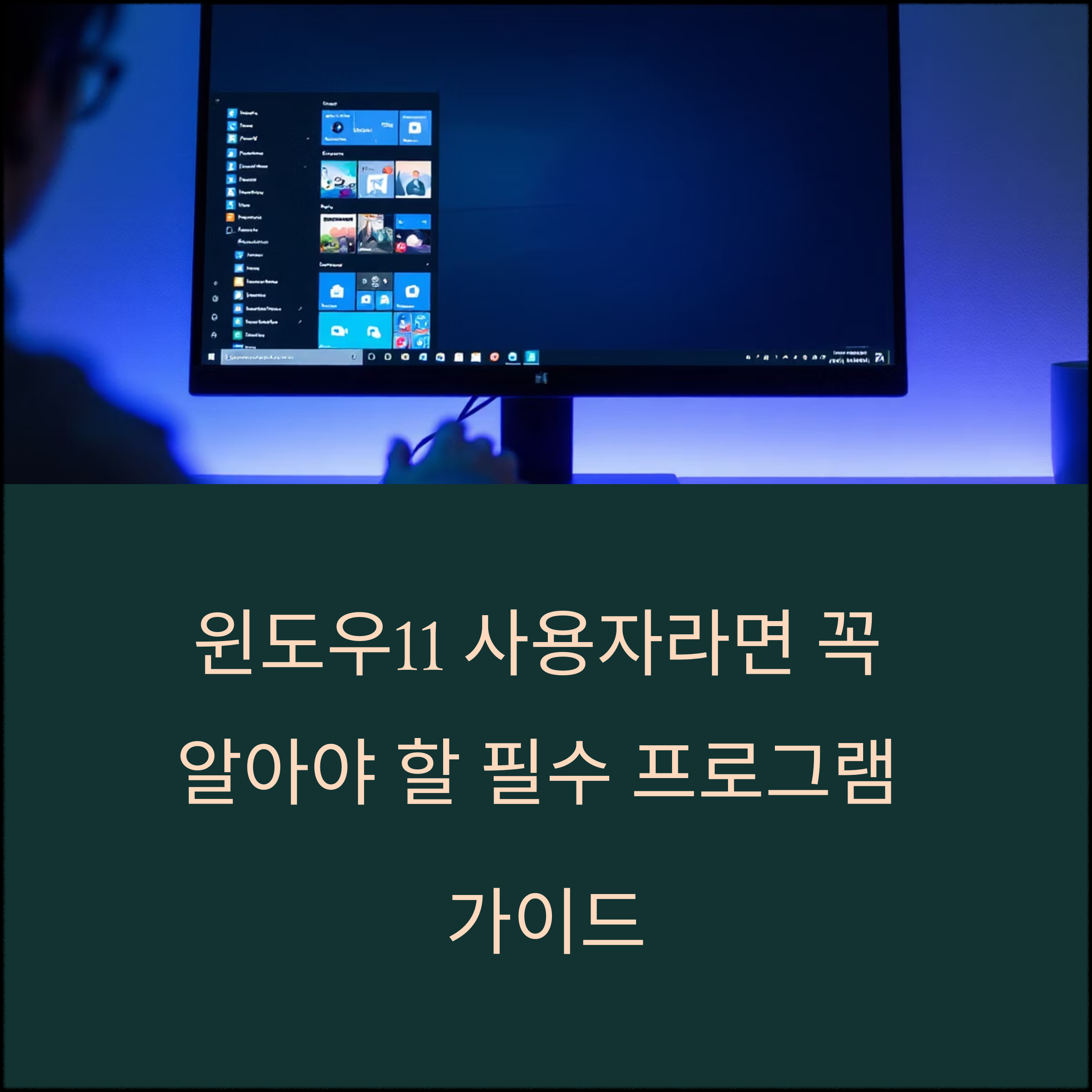 윈도우11 사용자라면 꼭 알아야 할 필수 프로그램 가이드