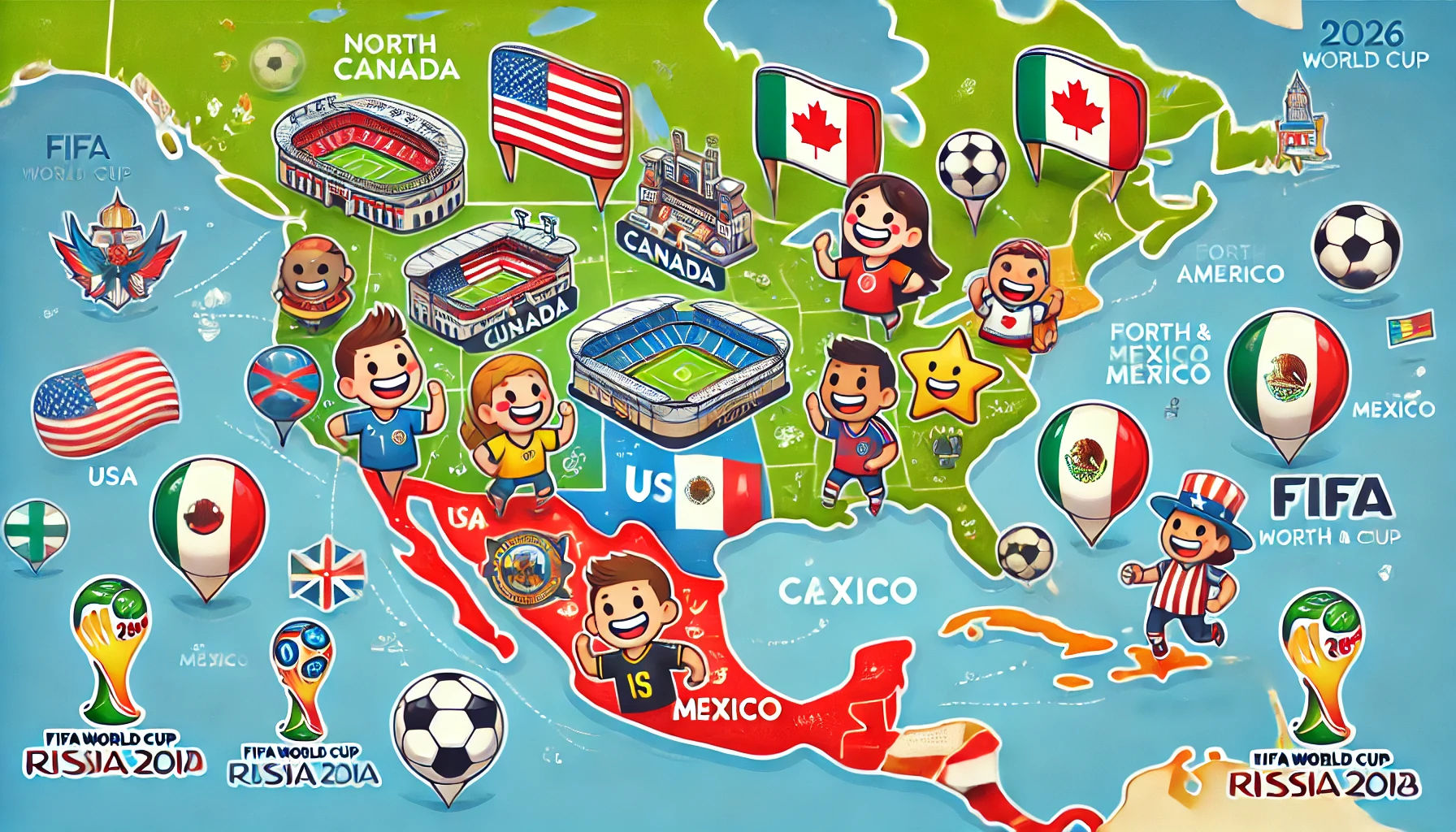 2026 월드컵 개최국 3국 비교 🇺🇸🇨🇦🇲🇽 인프라와 경기장 특징은?