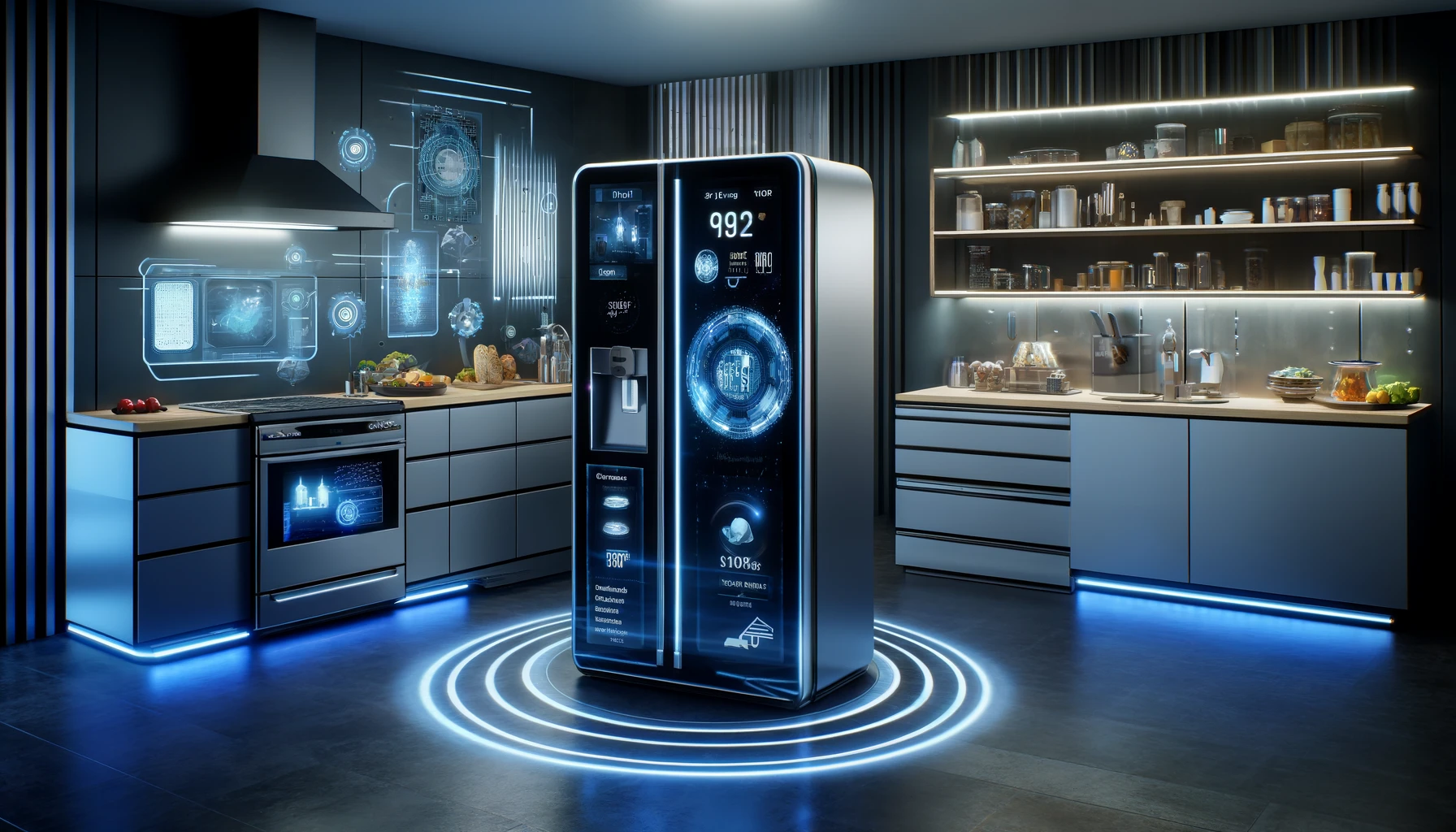 미래 주방 냉장고
