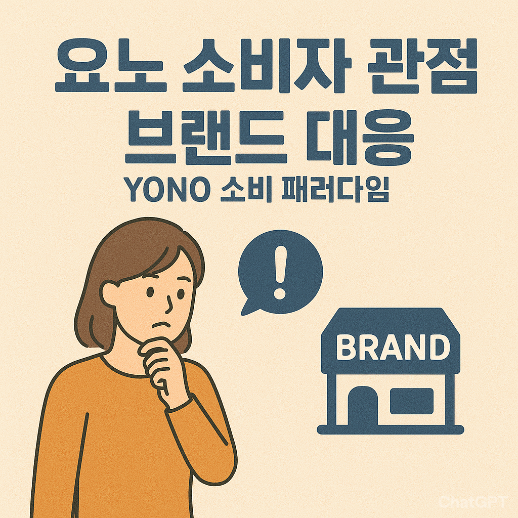 요노 소비자 관점에서 브랜드 대응｜YONO 소비 패러다임 전략