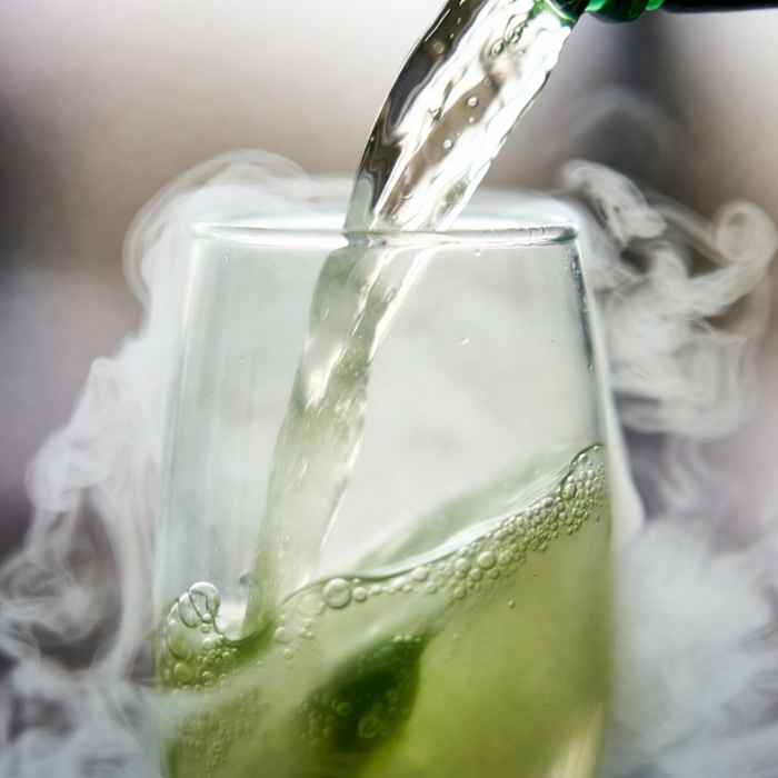 압생트와 샴페인이 섞이며 몽환적인 우윳빛으로 변하는 루슈 현상