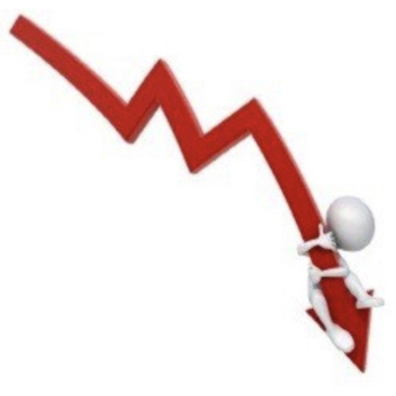 매출 하락을 보여주는 그래프 이미지이다.
아래쪽으로 급하강하는 그래프 모습이다.