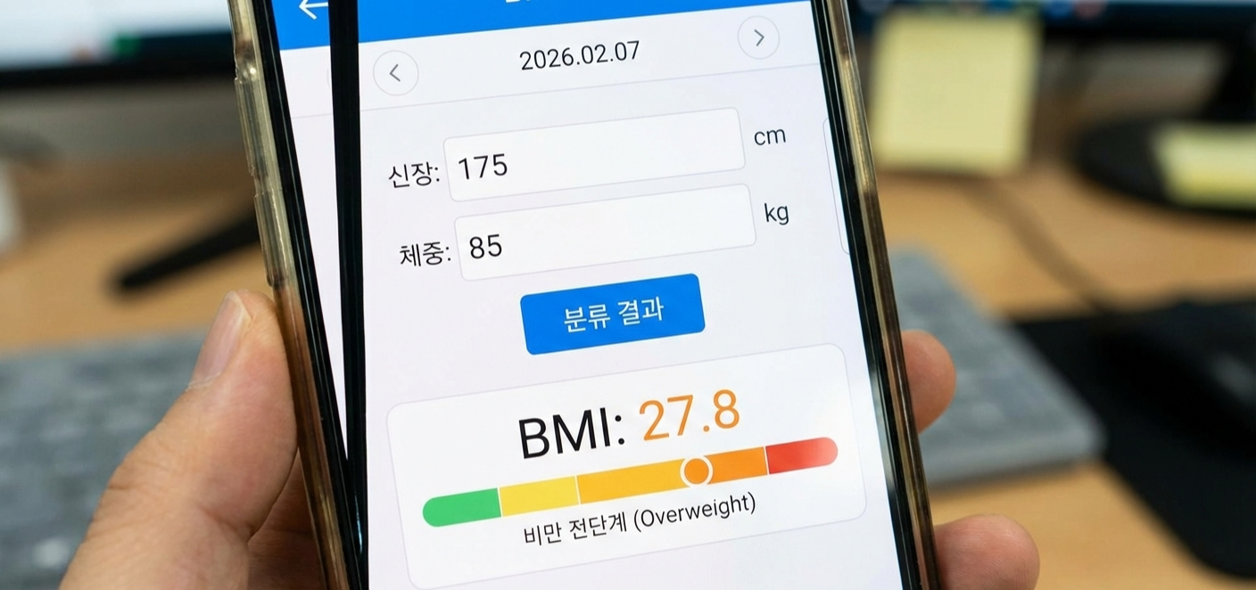 BMI 계산기 캡처본