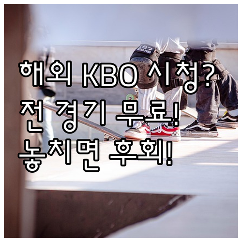 해외 거주자 KBO 포스트시즌 전 경..