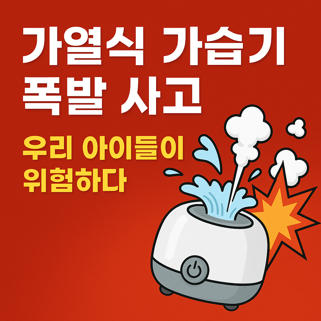 [가열식 가습기 폭발 사고] 우리 아이들이 위험하다