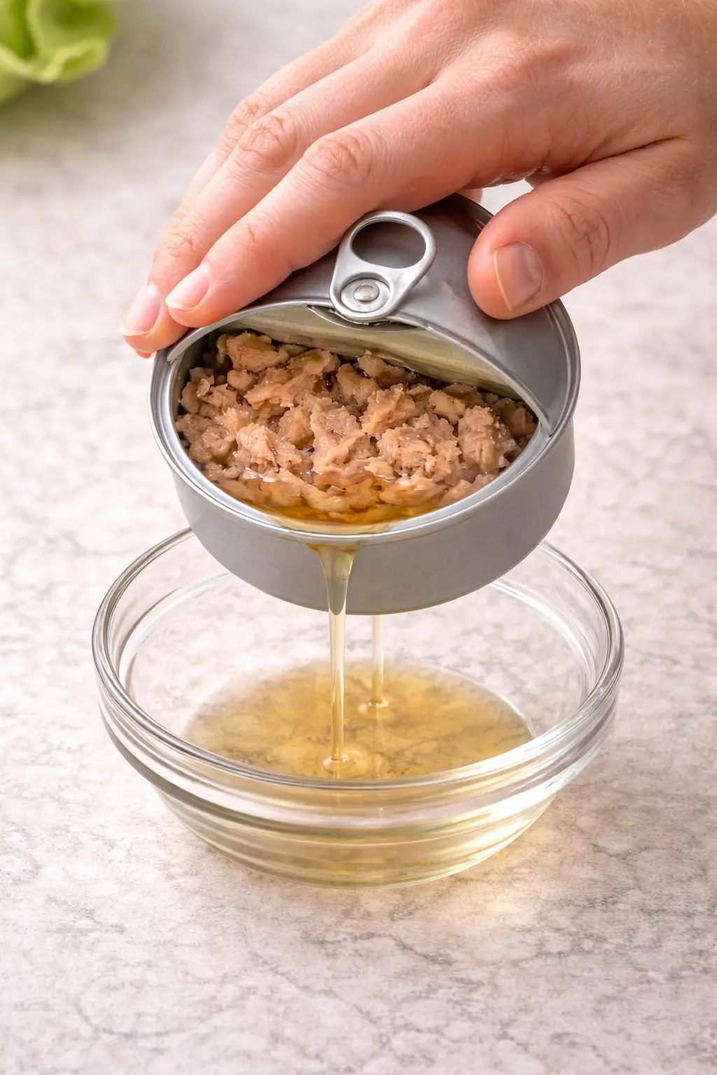 참치 기름 제거