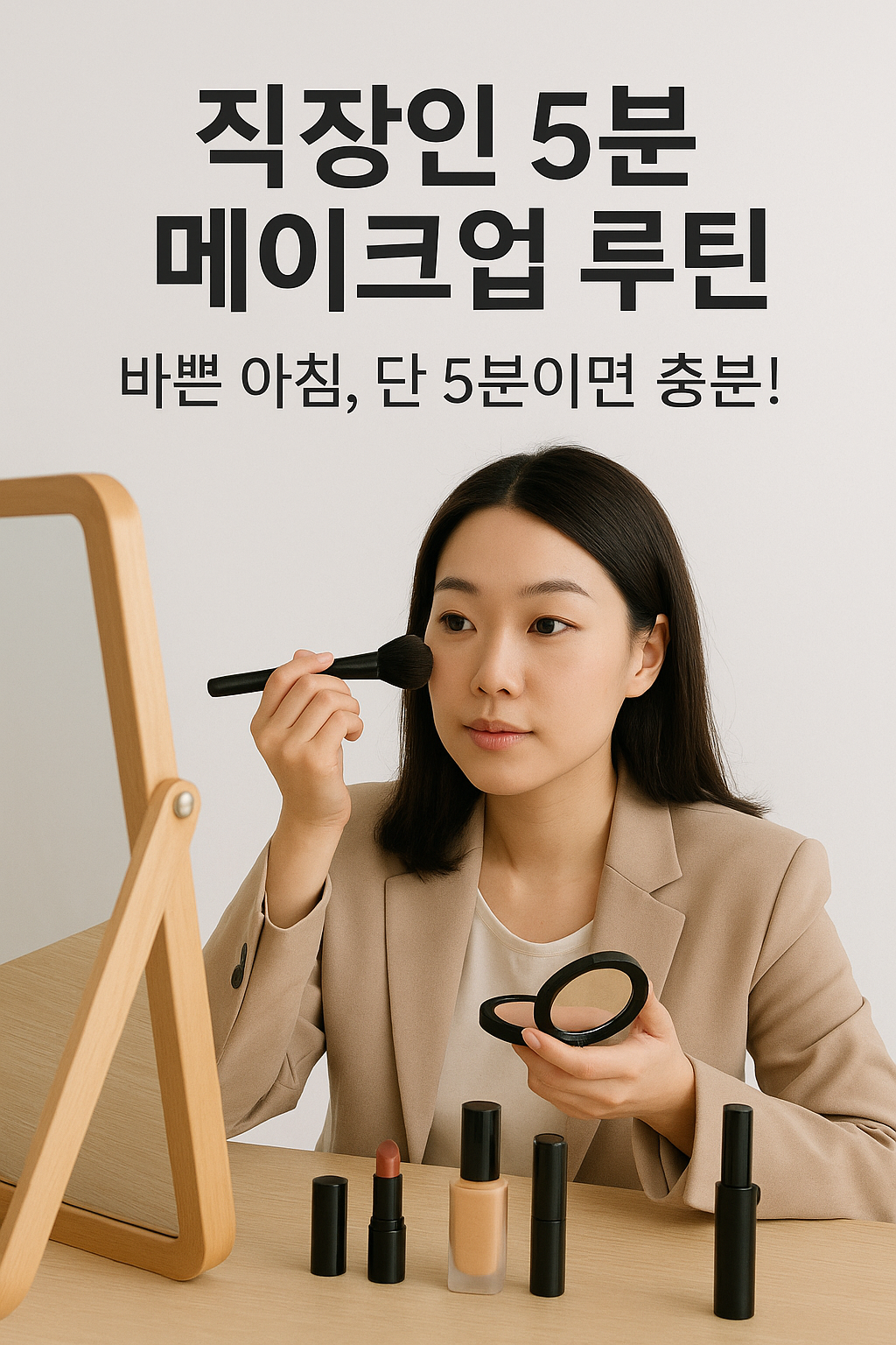 직장인 5분 메이크업