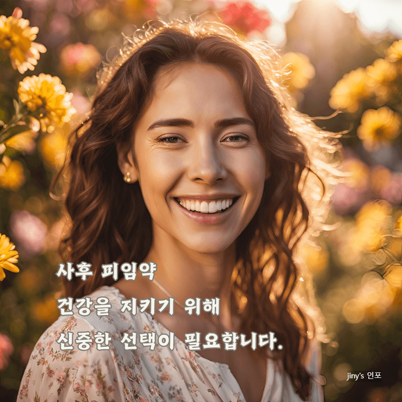 사후 피임약 건강을 지키기 위한 신중한 선택