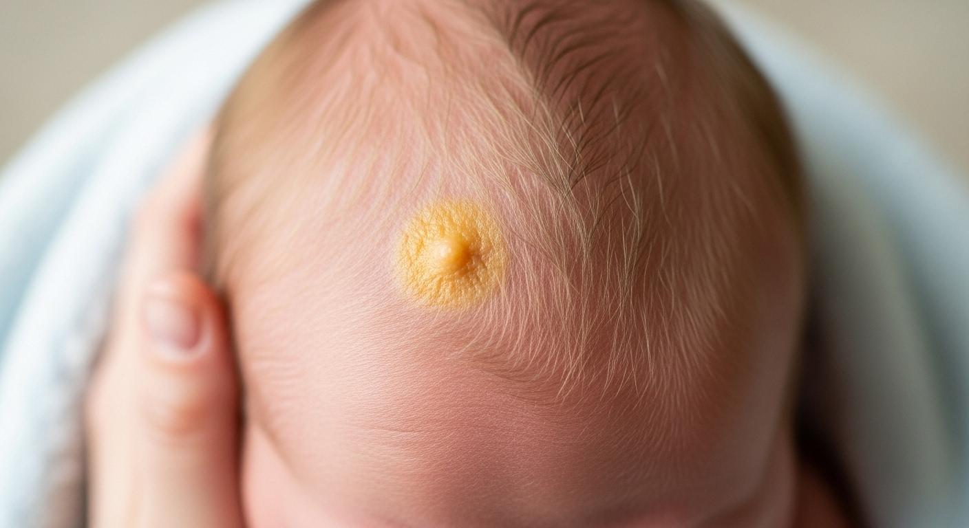 신생아 피지선 모반