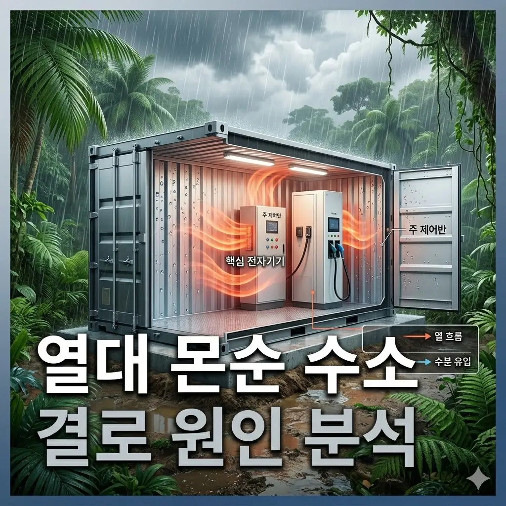 열대 몬순 기후 현장에서 수소 장비 내부 결로가 반복되는 구조적 원인