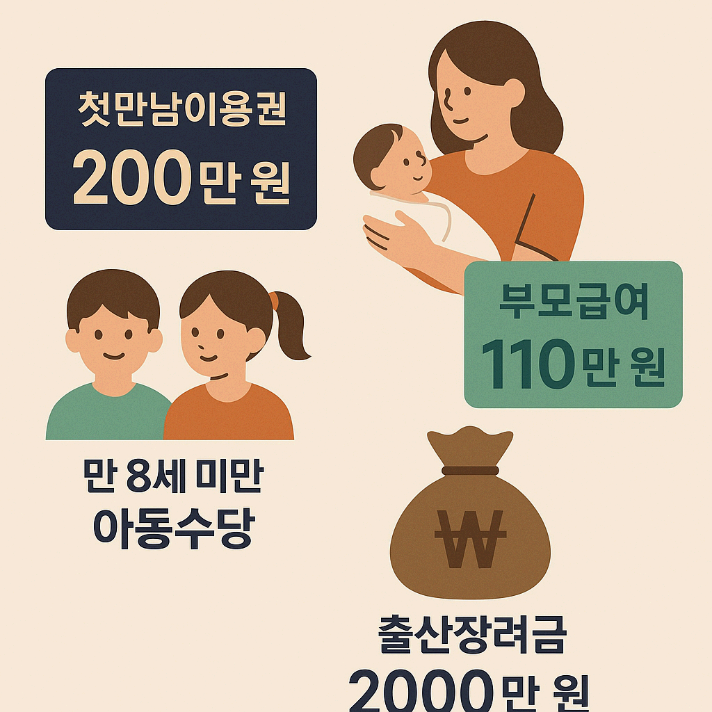 >2026년 출산지원금 제도 총정리 ❘ 부모급여, 첫만남이용권, 아동수당 변화