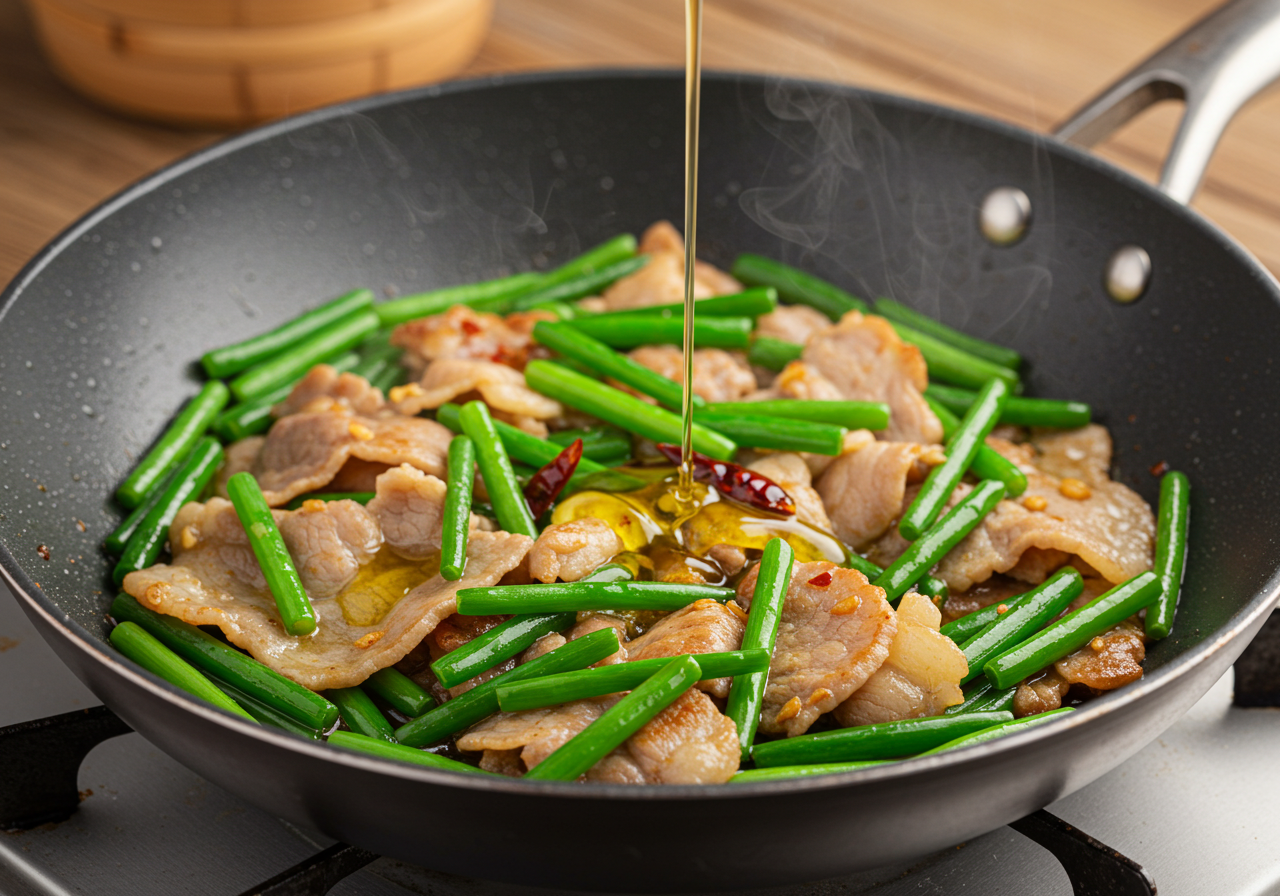 돼지고기마늘쫑볶음